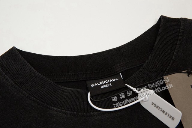 Balenciaga專櫃巴黎世家2023SS新款印花T恤 男女同款 tzy2644